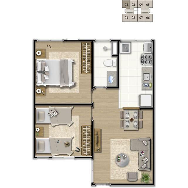 Apartamento 2 quartos
