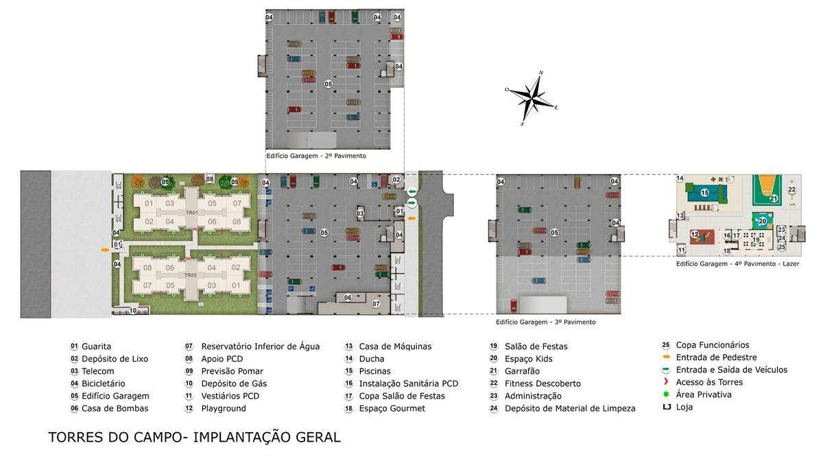 APARTAMENTO  VENDA 2 QUARTOS- RESIDENCIAL TORRES DO CAMPO-CEILNDIA SUL