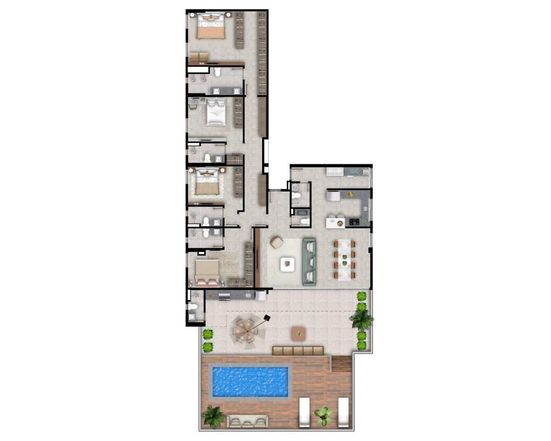 APARTAMENTO  VENDA 3 QUARTOSGUAS CLARAS-LUX BOULEVARDGUAS CLARAS-LUX BOULEVARD