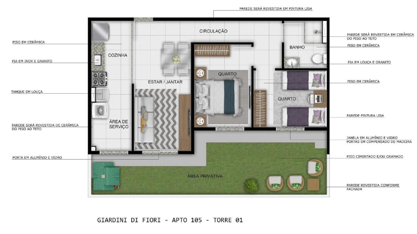 RESIDENCIAL GIARDINI DI FIORI-GAMA-DF