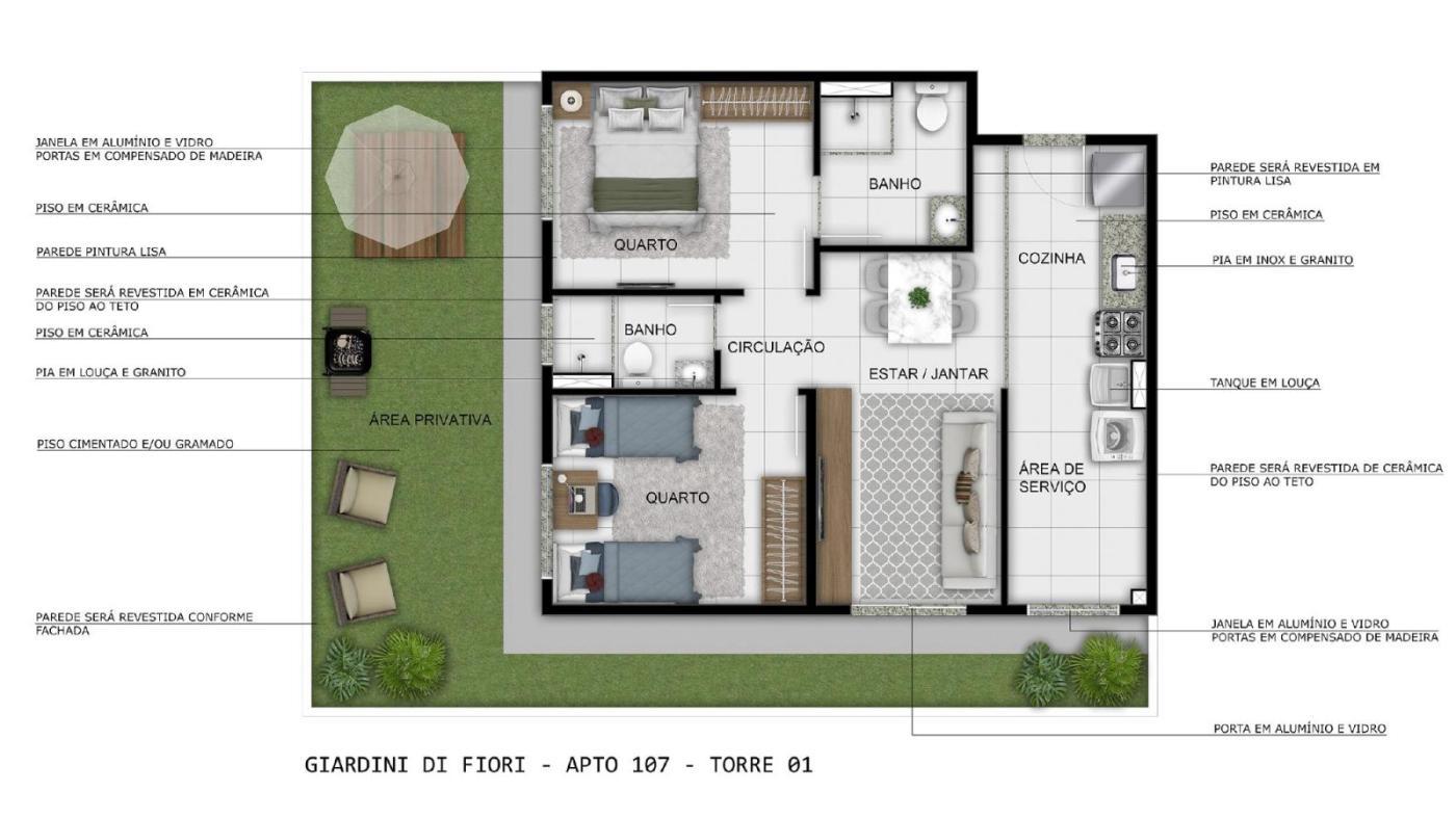 RESIDENCIAL GIARDINI DI FIORI-GAMA-DF