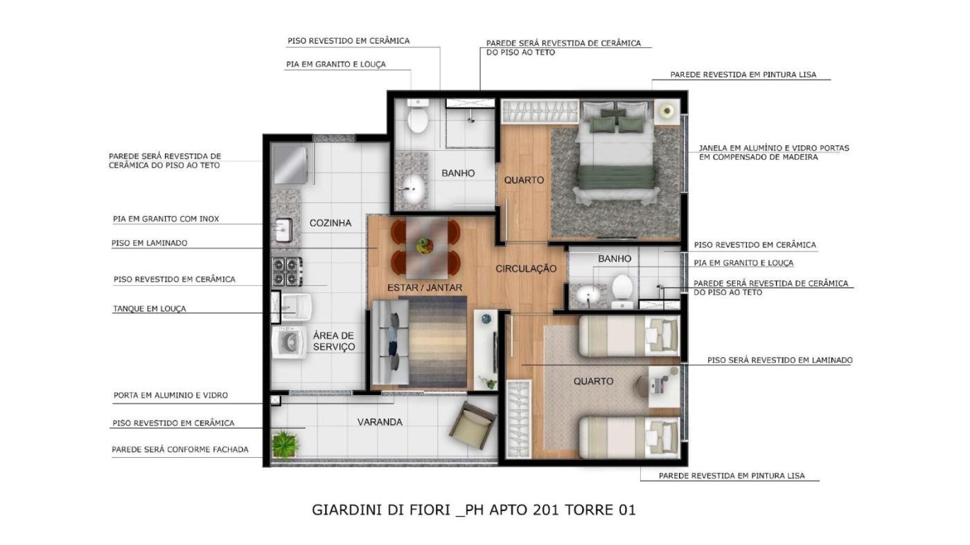 RESIDENCIAL GIARDINI DI FIORI-GAMA-DF