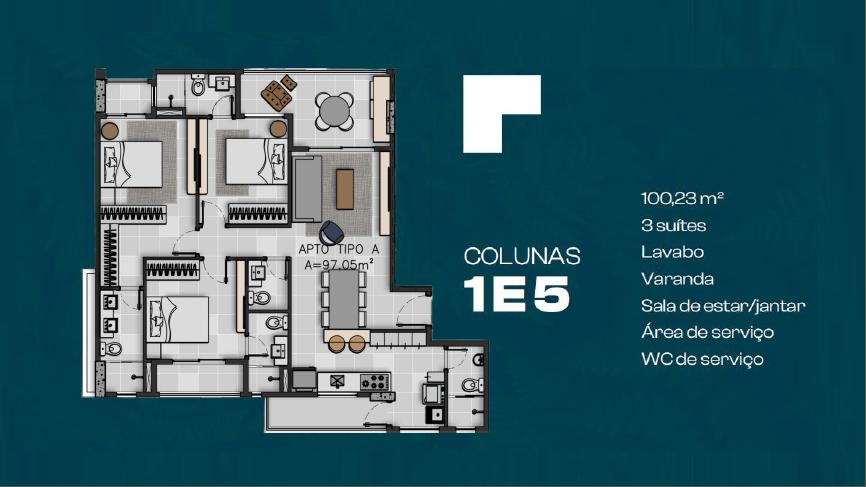 Planta col. 1 e 5