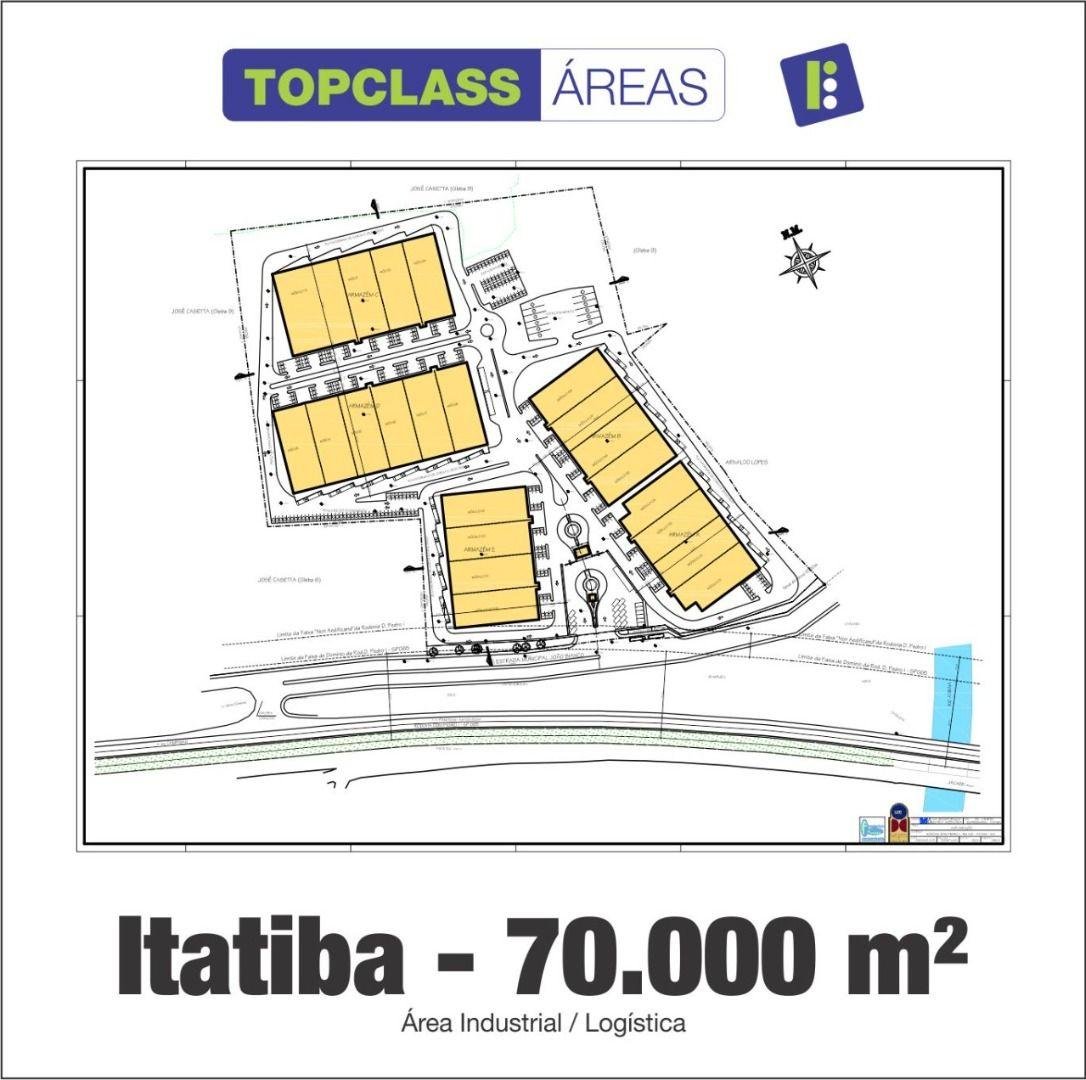 ITATIBA - Área de 70.000 m², à venda com 250 m de frente e acesso para a Rod Dom Pedro I.