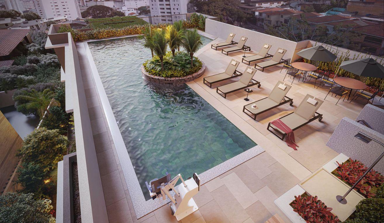 Piscina no Rooftop