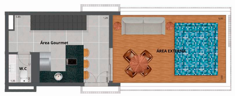 Planta 09 - 2 dorm 120m - triplex - superior