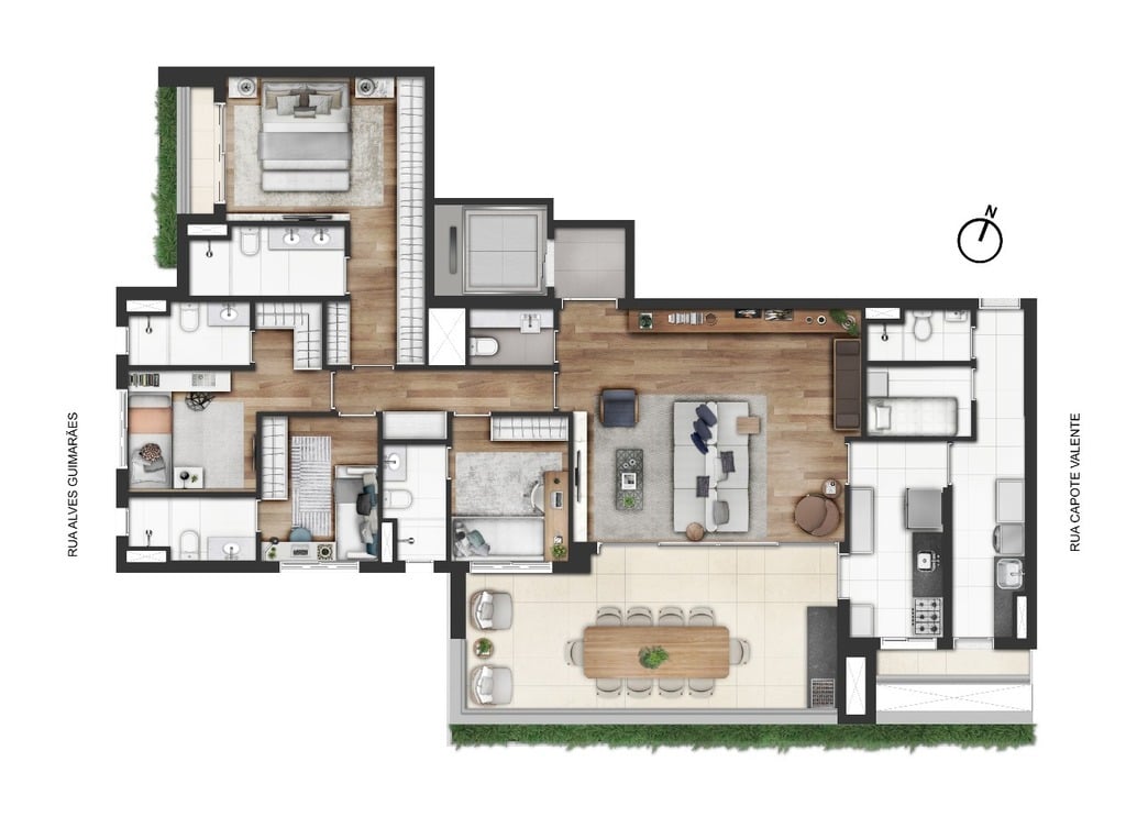 Planta 07 - 4 dorm 189m