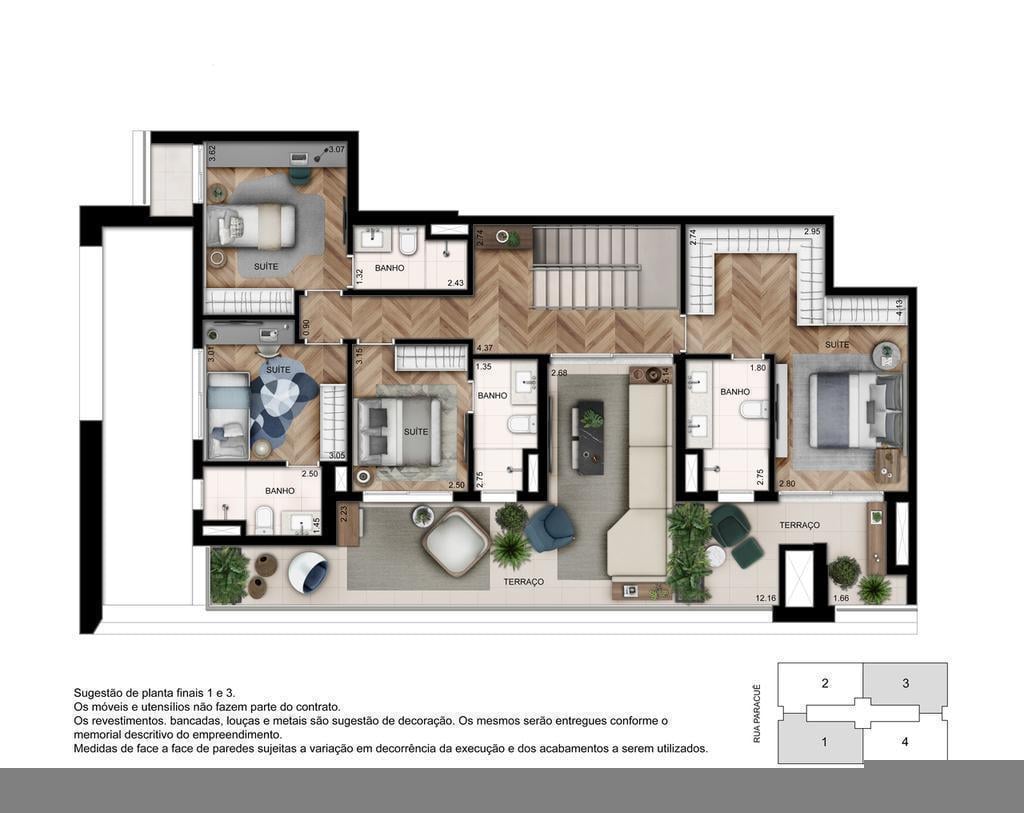 Planta 08- 4 dorm 287m - duplex superior