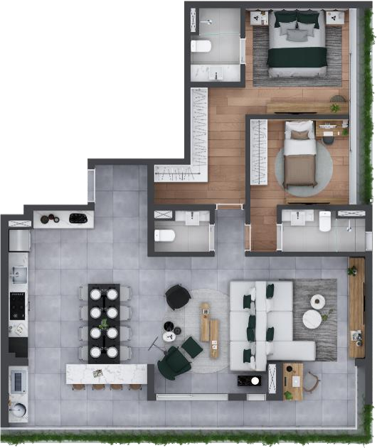 Planta 03 - 2 dorm 120m - juno