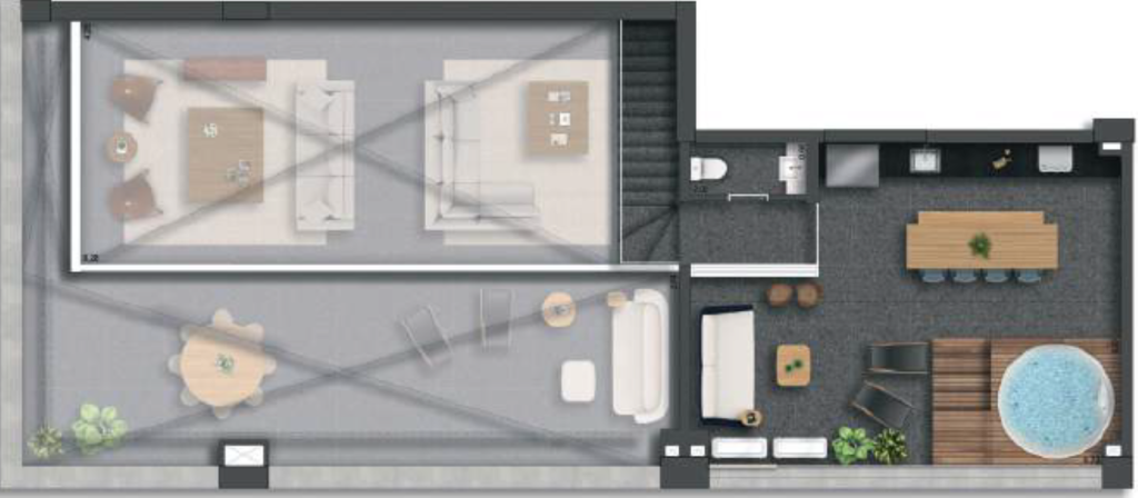 Planta 16 - 3 dorm 276m - duplex superior