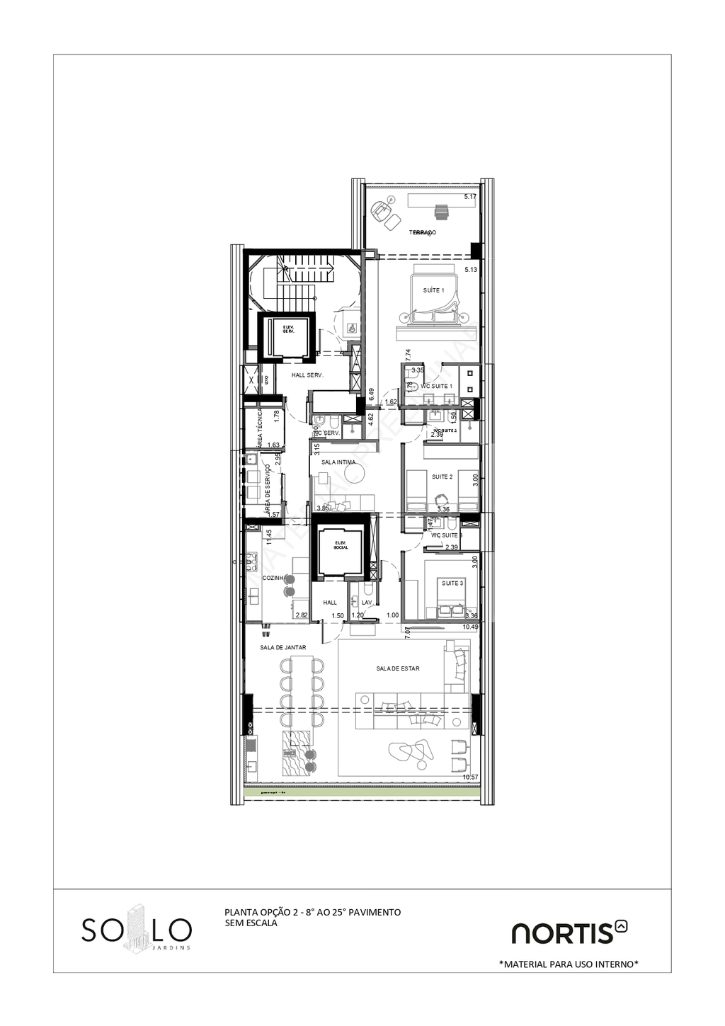 Planta 02 - 3 dorm 239 54m - opo