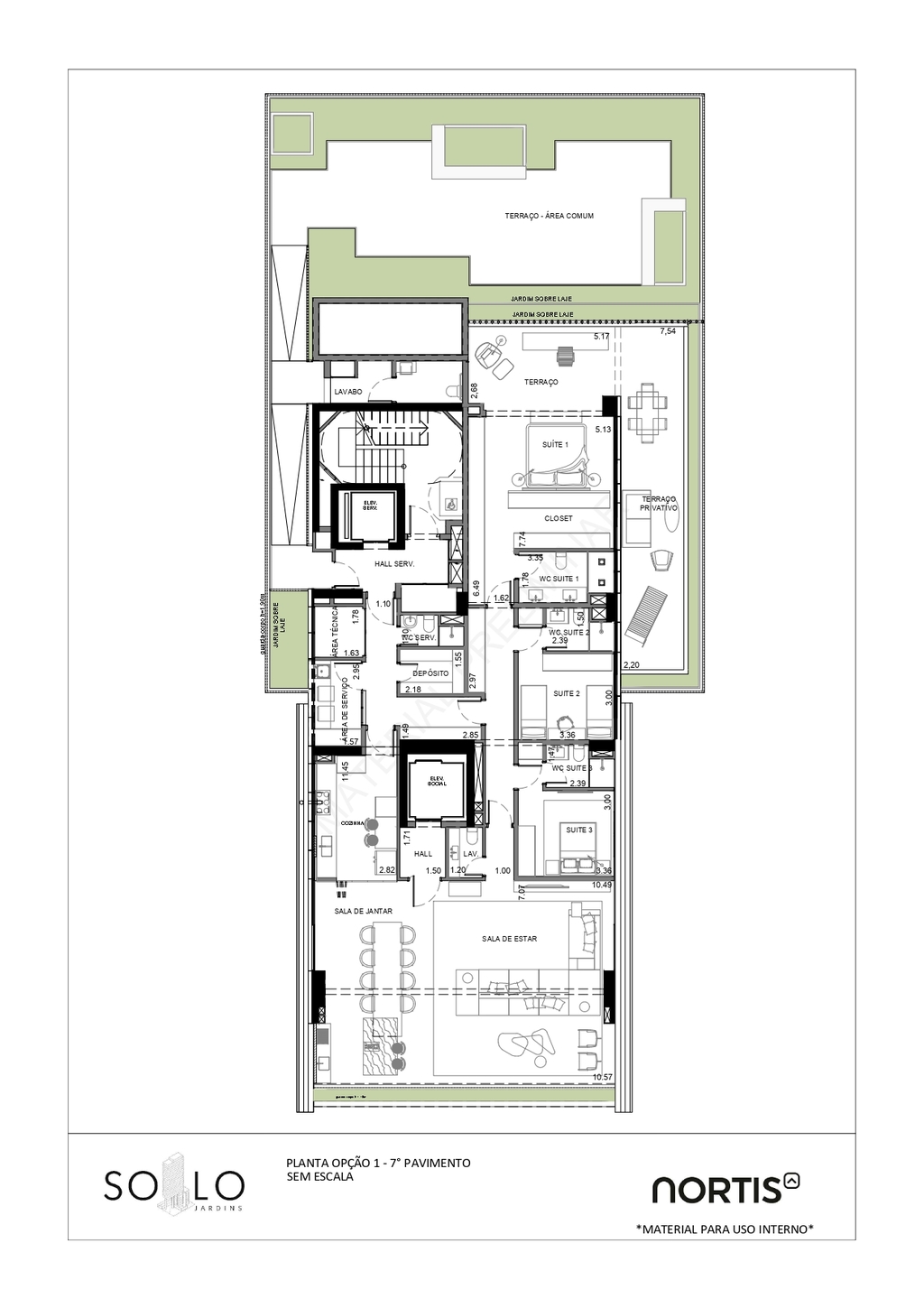 Planta 04 - 3 dorm 277 61m - garden - opo