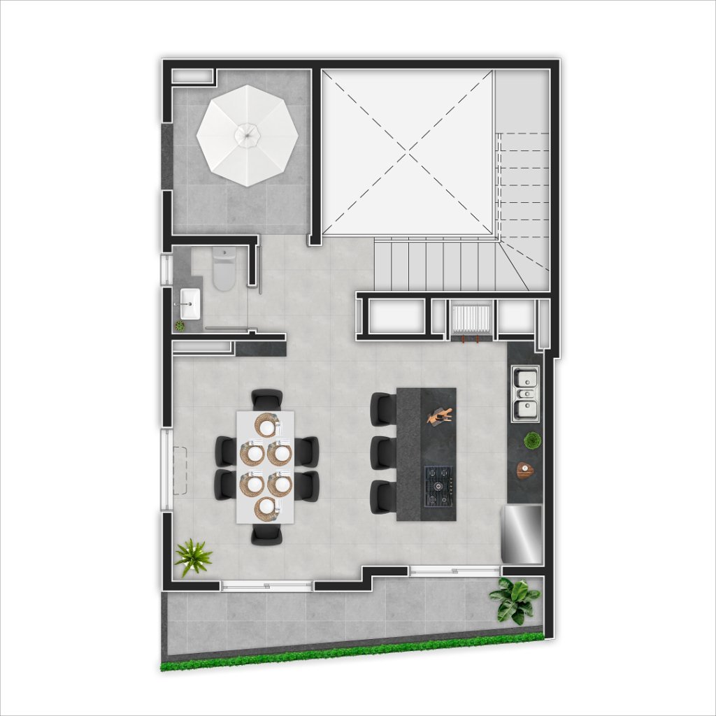 Planta 12 - 2 dorm 115m - cobertura duplex - superior