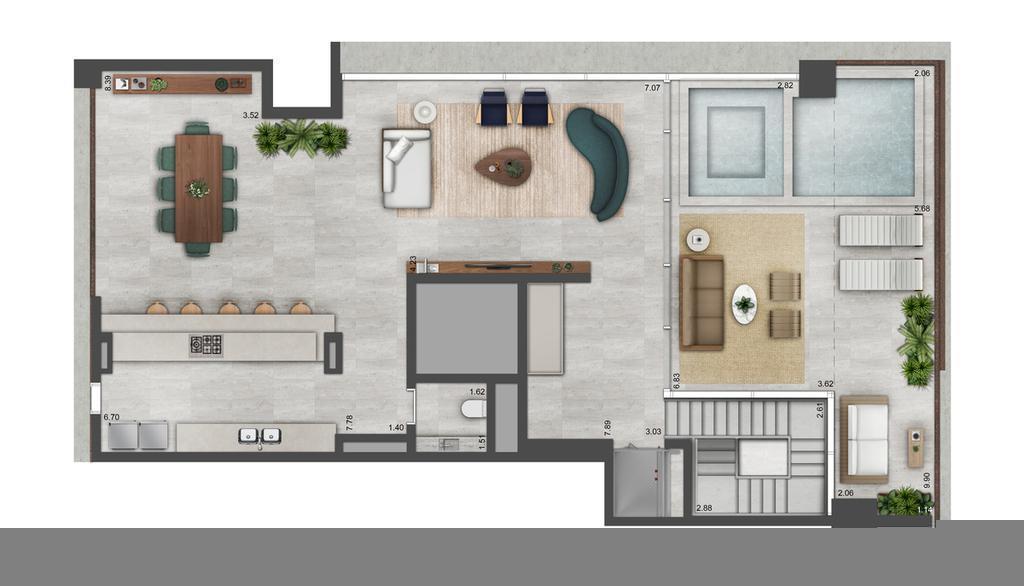 Planta 08 - 4 dorm 350m - cobertura duplex - superior - opo