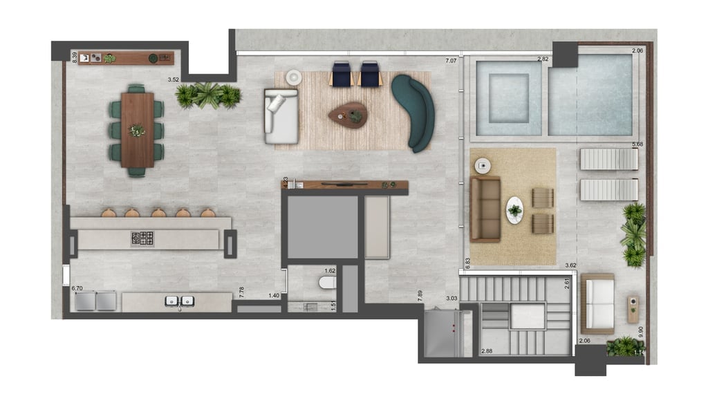 Planta 08 - 4 dorm 350m - cobertura duplex - superior - opo