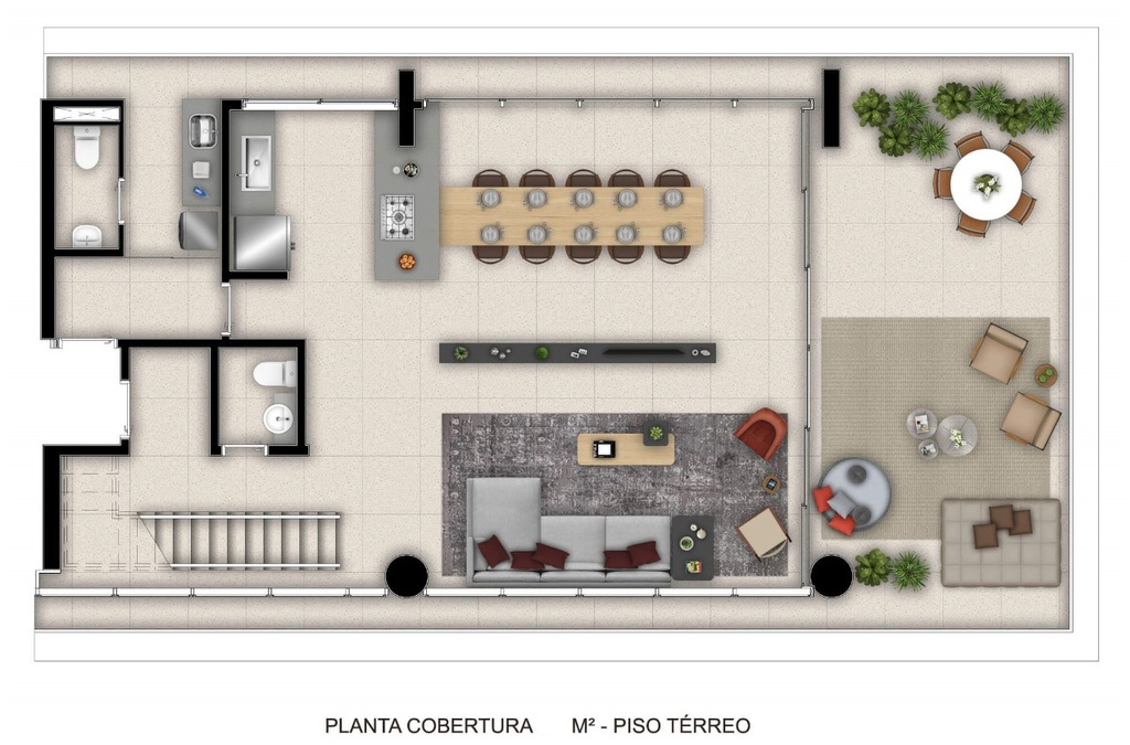 Planta 07 - 3 dorm 384m - triplex - terreo