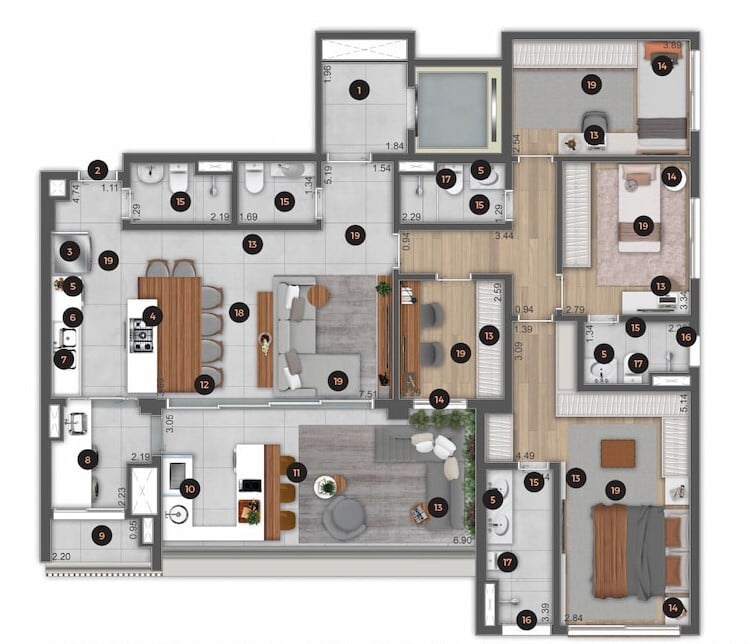 Planta 03 - 4 dorm 151,82m - opo 2