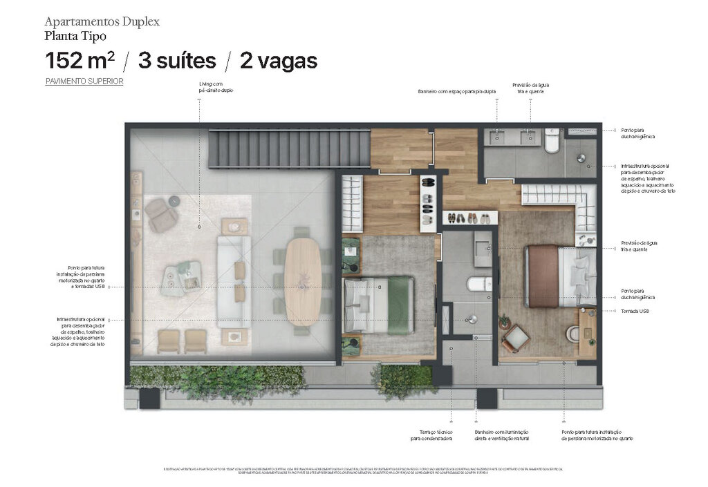 Planta 18 - 3 dorm 152m - loft - superior