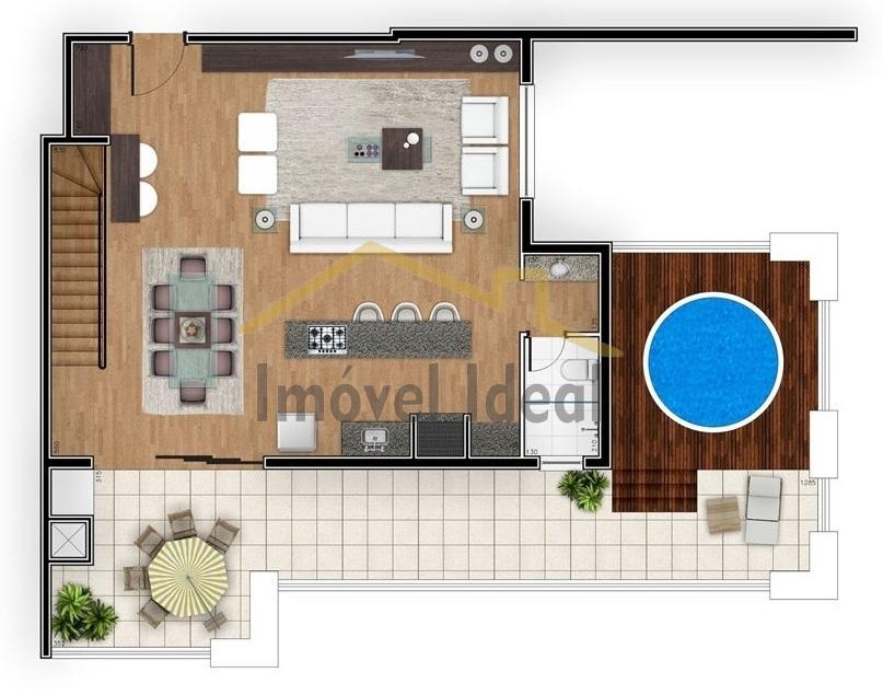 Planta 08 - 3 dorm 195 59m - cobertura duplex superior