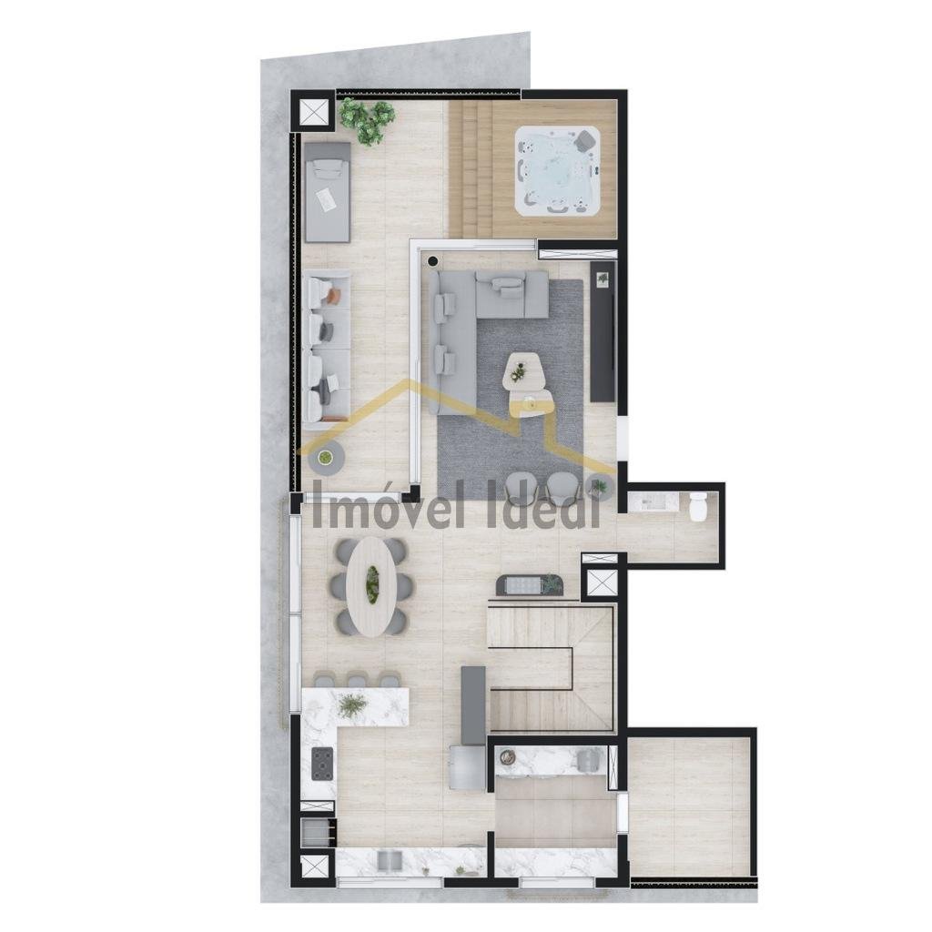 Planta 16 - 3 dorm 235m - cobertura duplex - superior