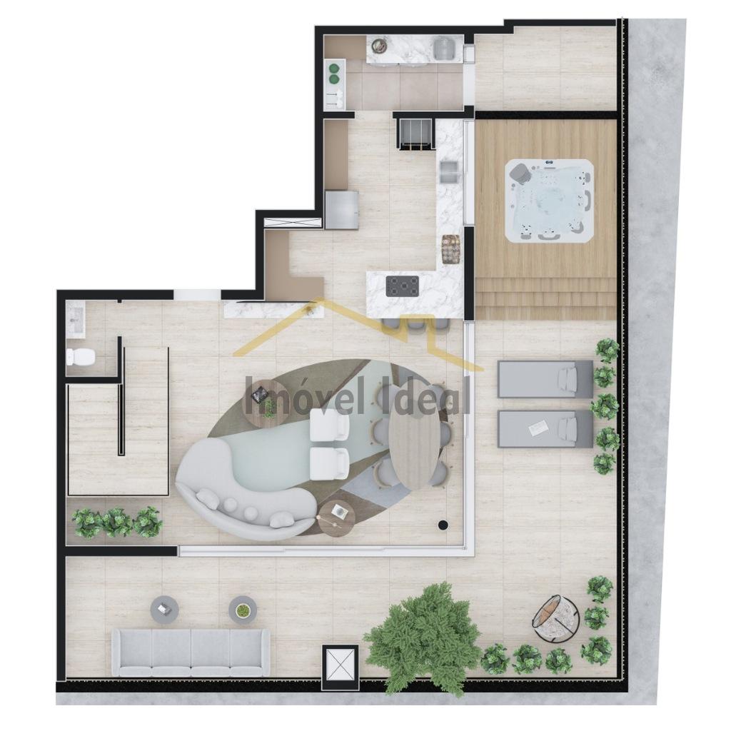 Planta 18 - 3 dorm 239m - cobertura duplex - superior