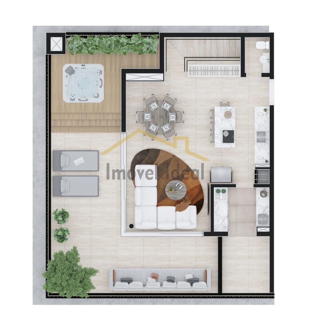 Planta 22 - 3 dorm 254m - cobertura duplex - superior