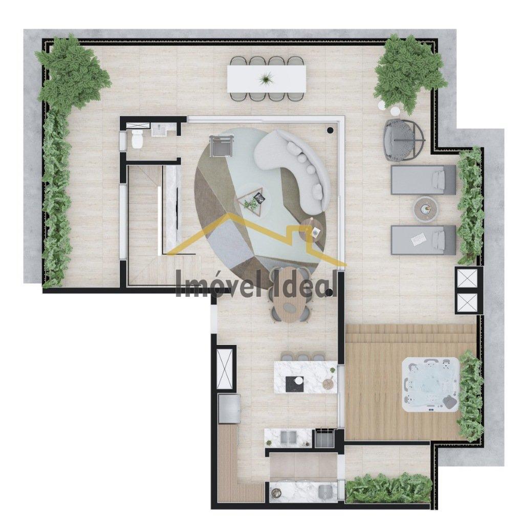 Planta 26 - 3 dorm 284m - cobertura duplex - superior