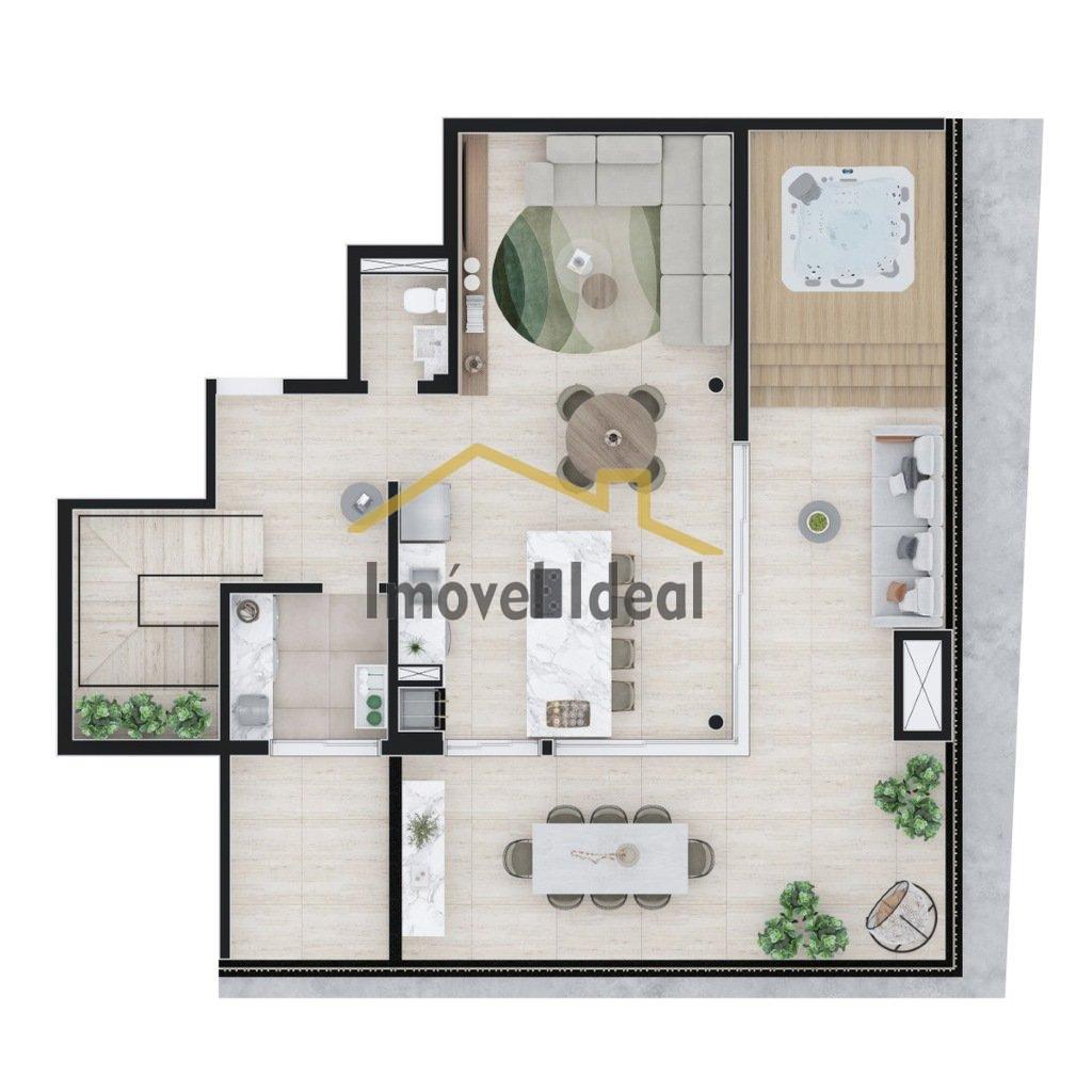 Planta 20 - 3 dorm 242m - cobertura duplex - superior