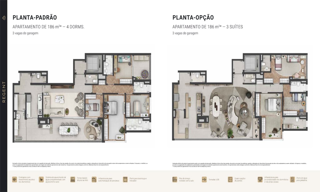 Planta 02 - 4 dorm 186m