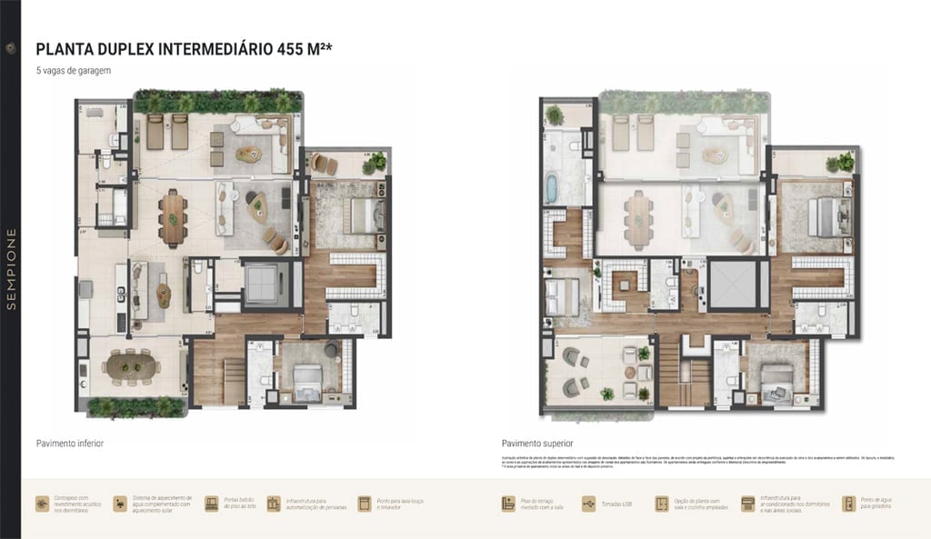 Planta 10 - 5 dorm 455m - duplex