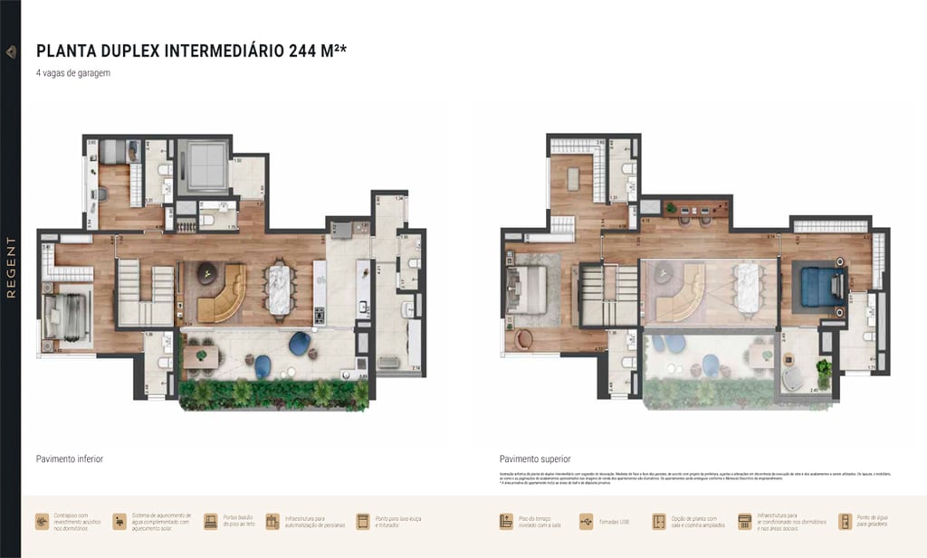 Planta 03 - 4 dorm 244m - duplex