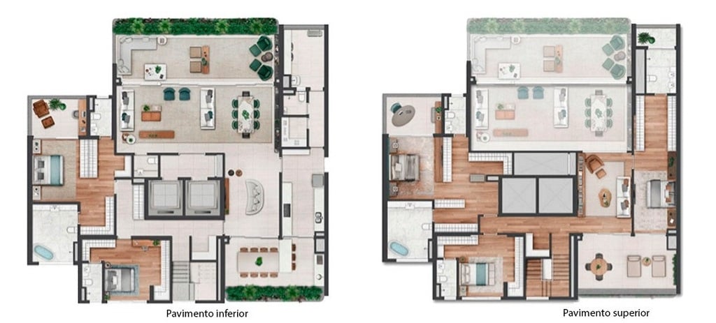 Planta 16 - 5 dorm 552m - duplex