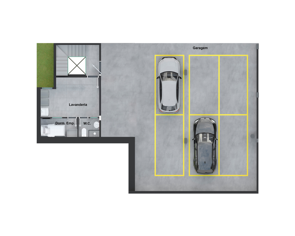 Planta 08 - 3 dorms 707,81m - casa 2 - subsolo