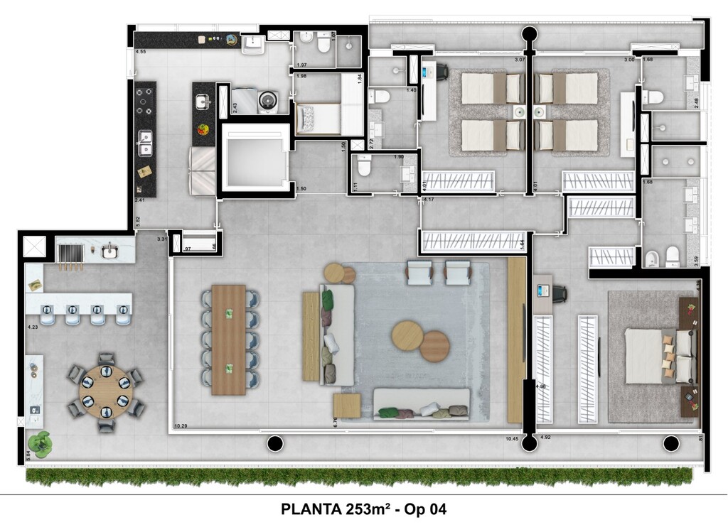 Planta 08 - 3 dorm 253m - opo 5