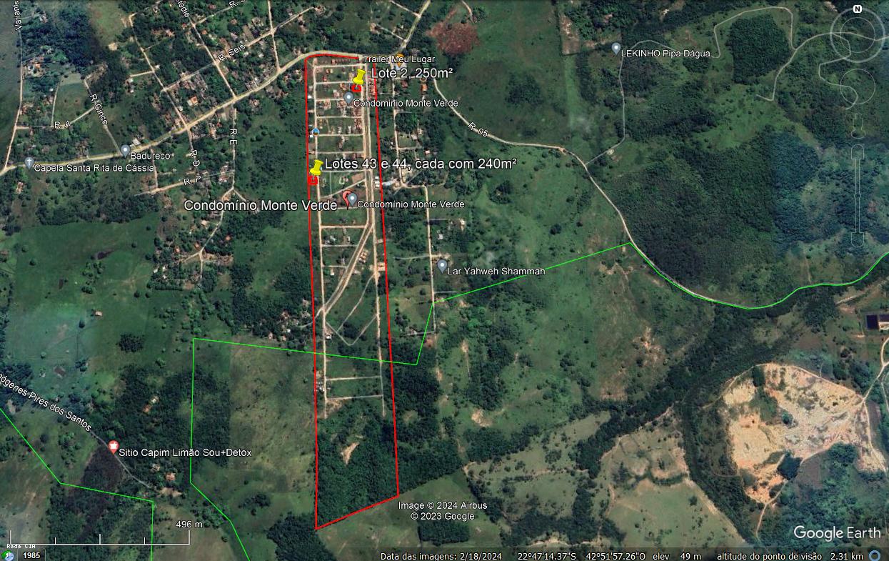 Mapa de localizao dos lotes