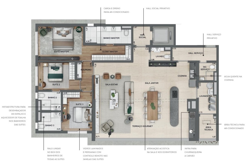 Planta 02 - 3 dorm 182m - opo 1