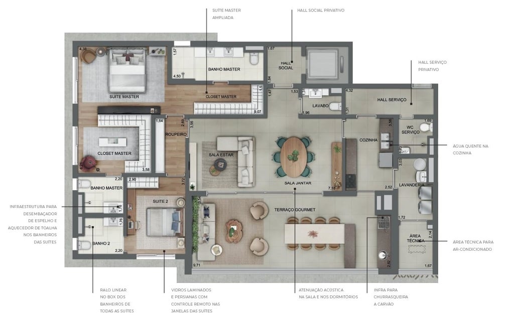 Planta 03 - 2 dorm 182m - opo 2