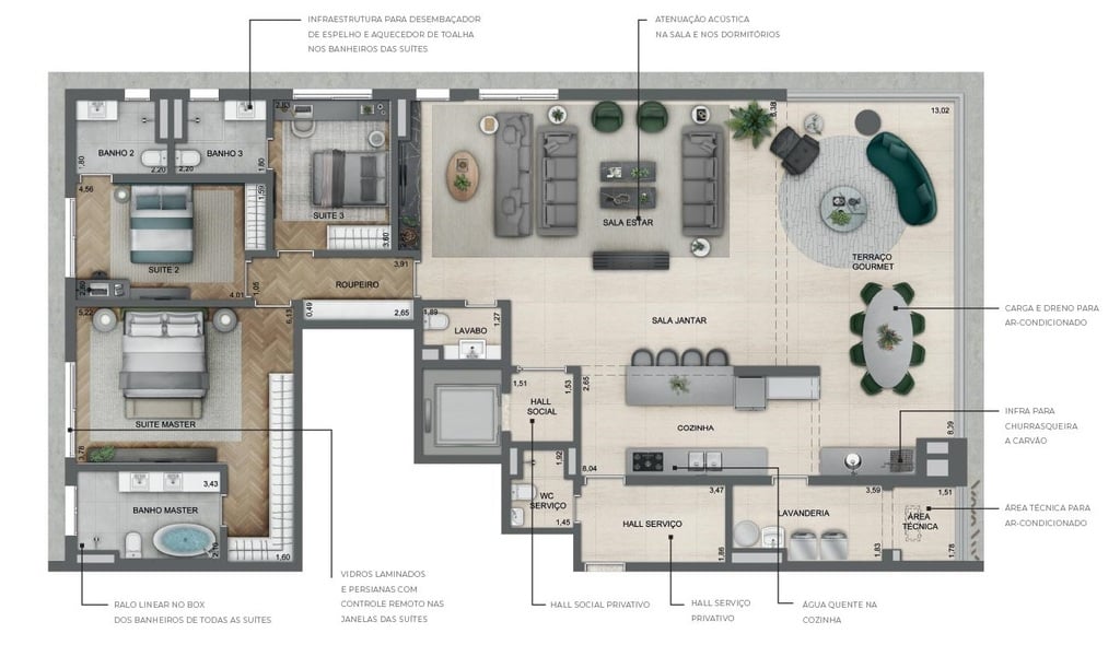 Planta 07 - 3 dorm 220m - opo 3