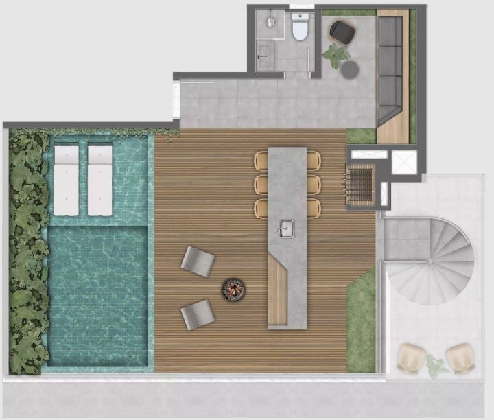 Planta 07 - 3 dorm 209m - cobertura duplex superior