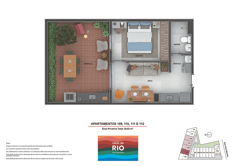 Planta 17 - 1 dorm 50 02m - garden