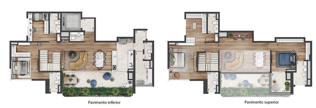 Planta 05 - 4 dorm 244m - duplex