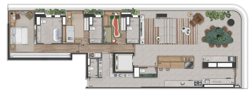 Planta 05 - 3 dorm 193m - opo 1