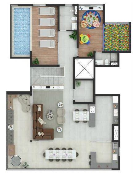 Planta 03 - 4 dorm 344m - cobertura duplex superior