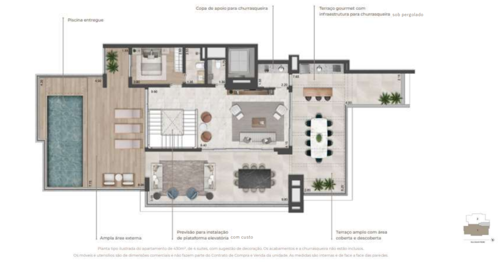 Planta 09 - 4 dorm 430m - cobertura duplex - superior