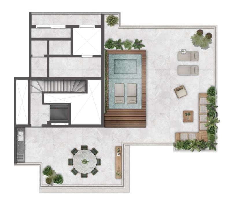 Planta 11 - 4 dorm 345m - cobertura duplex - superior