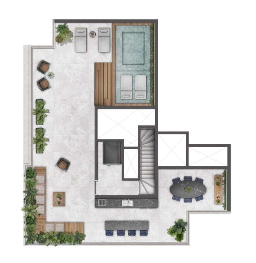 Planta 09 - 3 dorm 305m - cobertura duplex - superior