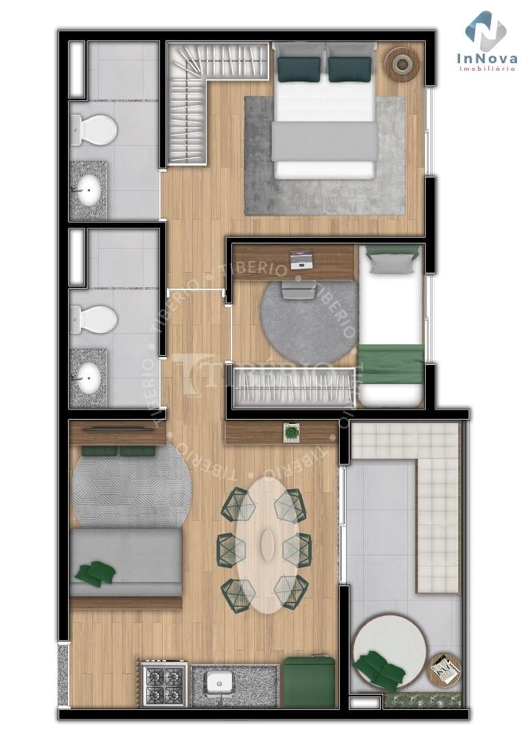 Planta 05 - 2 dorm 47 60m