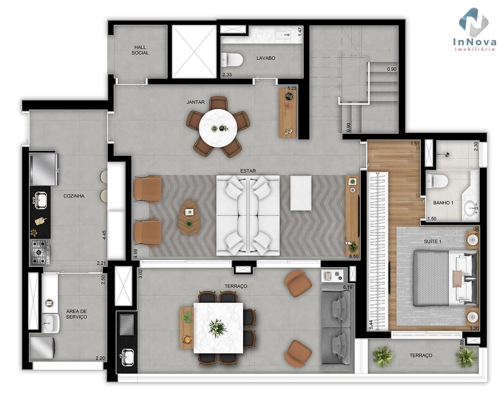 Planta 10 - 3 dorm 252m - duplex inferior