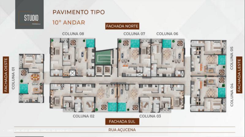 Desigm 7-Apto. Tipo 10 Andar