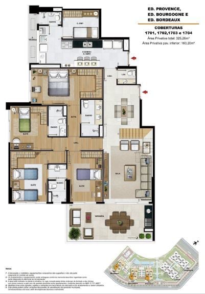 Planta 08 - 4 dorm 325 26m - cobertura